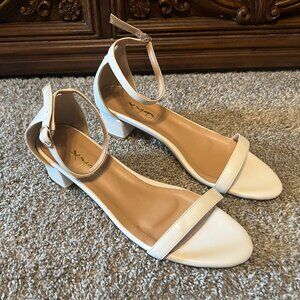 XYO White Heels Women's Size 12